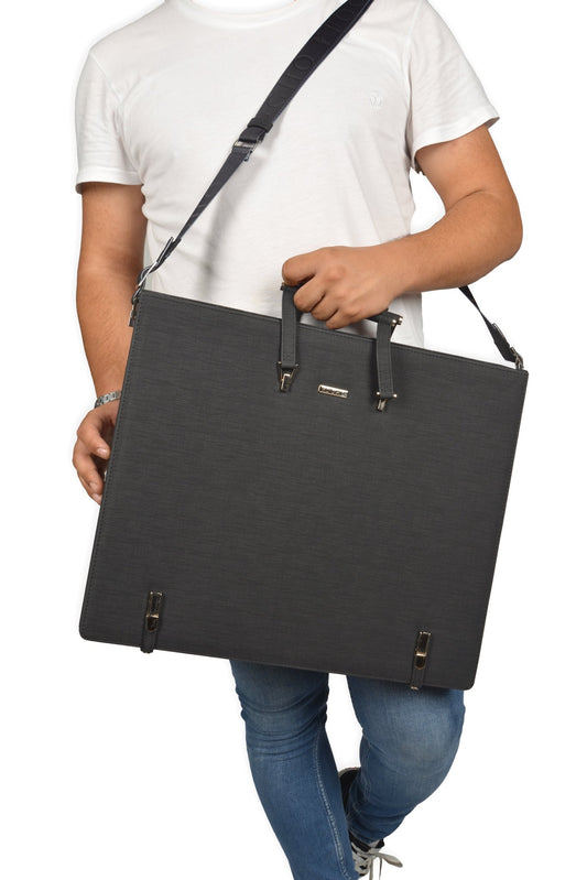 Leather Binder Leather Portfolio Gifts For Painters - Portfolio Binder - Art Supplies Organizer - themonogram manor 