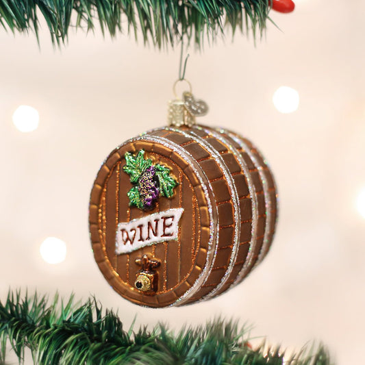 Wine Barrel Ornament - #themonogram manor #