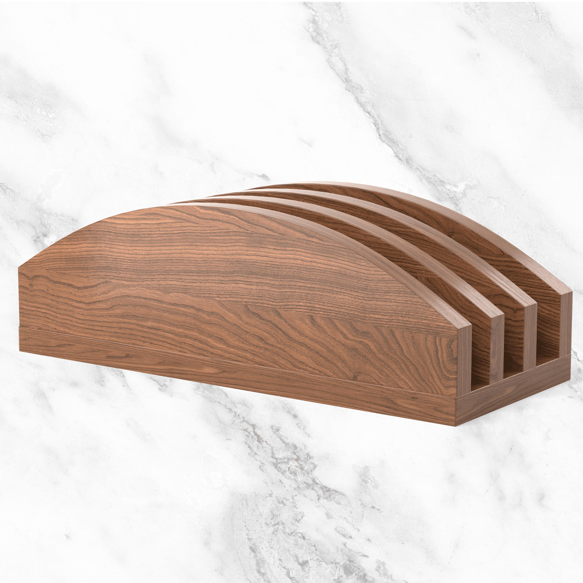 Premium Walnut Cutting Board Holder - Sturdy & Stylish - themonogram manor 