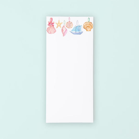 Seashell Ornaments List Pad - themonogram manor 