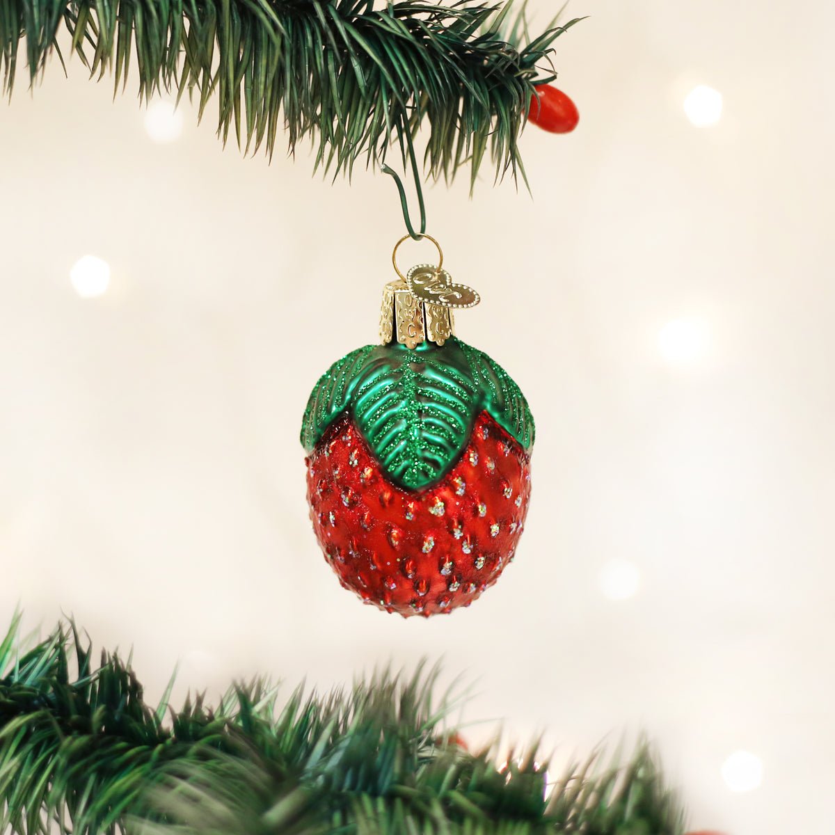 Sparkling Strawberry Ornament - #themonogram manor #
