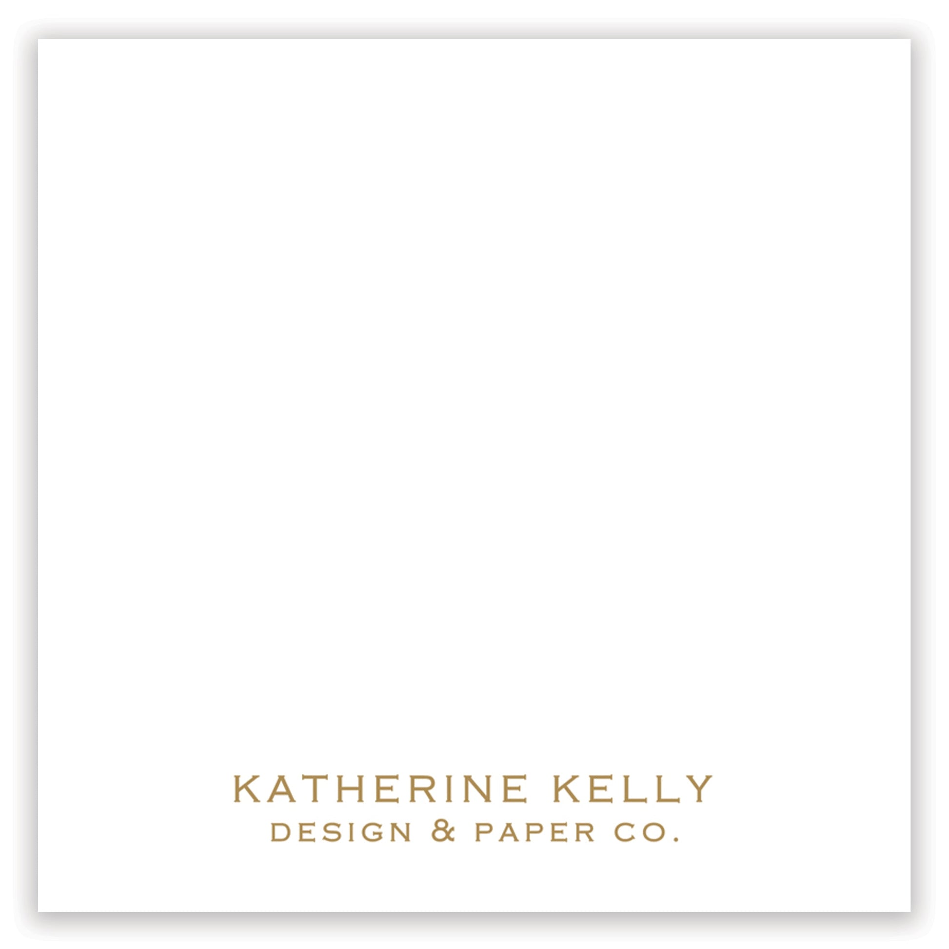 gold christmas script enclosure card - themonogram manor 