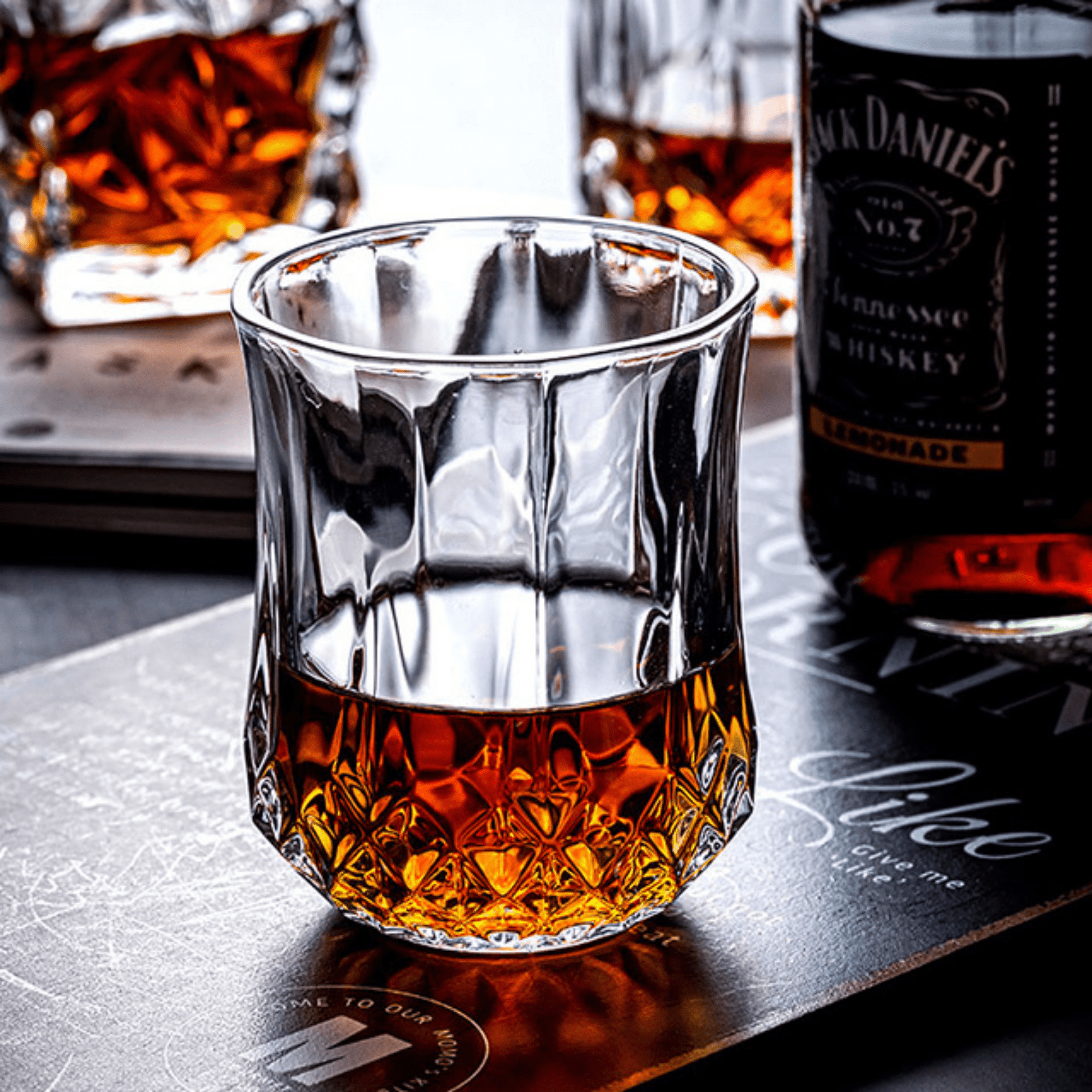 Whiskey Glasses 10oz Premium Scotch Glasses Set of 2 Old Fashioned Whiskey - themonogram manor 