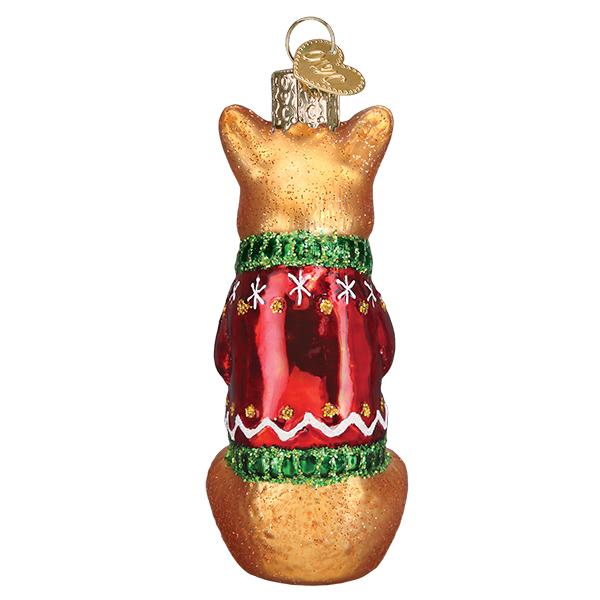 Christmas Corgi Ornament - themonogram manor 