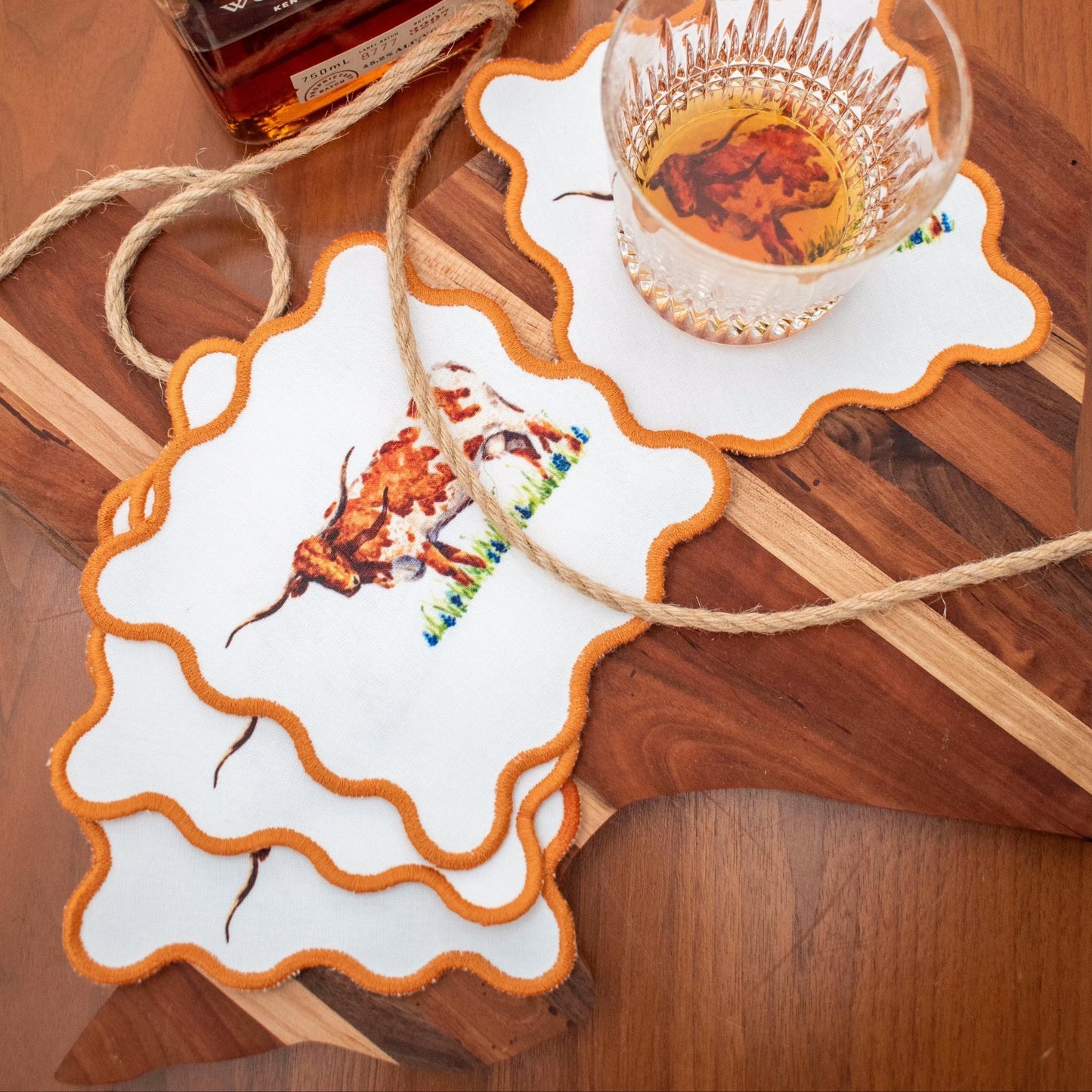 Longhorn Cocktail Napkins - themonogram manor 