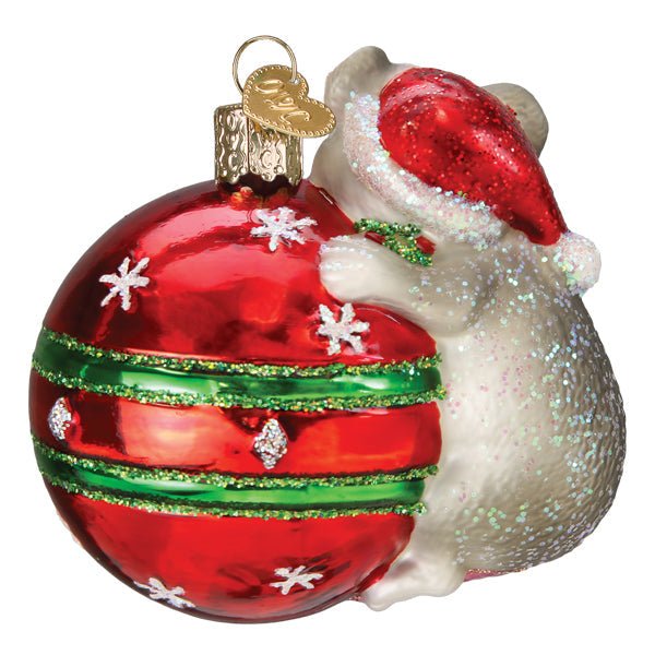 Playful Christmas Mouse Ornament - themonogram manor 