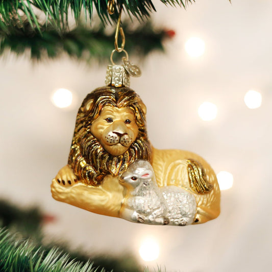 Lion And Lamb Ornament - themonogram manor 