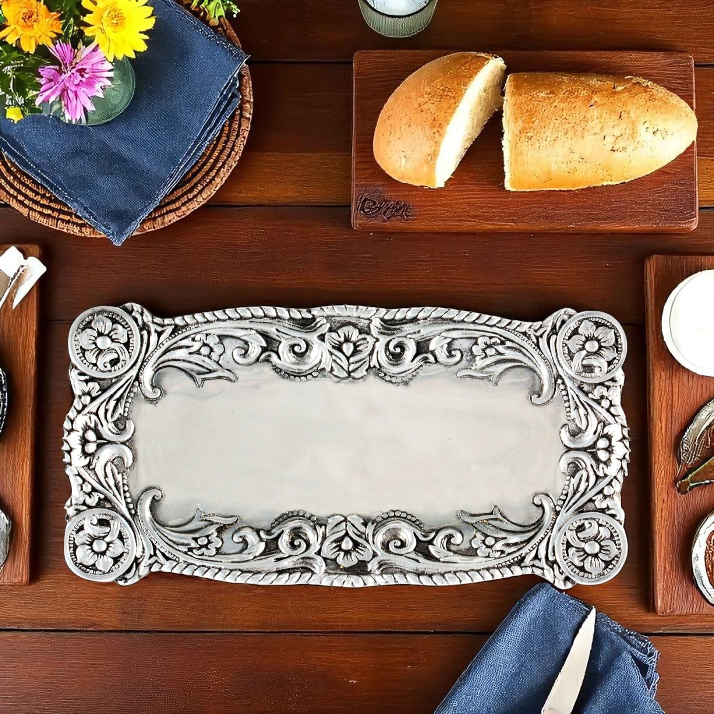 Concho Bread tray - themonogram manor 