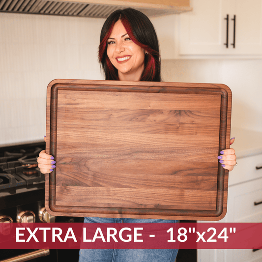 Extra Large Walnut Wood Cutting Board - themonogram manor 