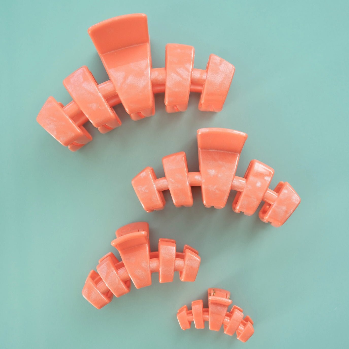 Classic Dreamsicle Medium Claw Clip - themonogram manor 