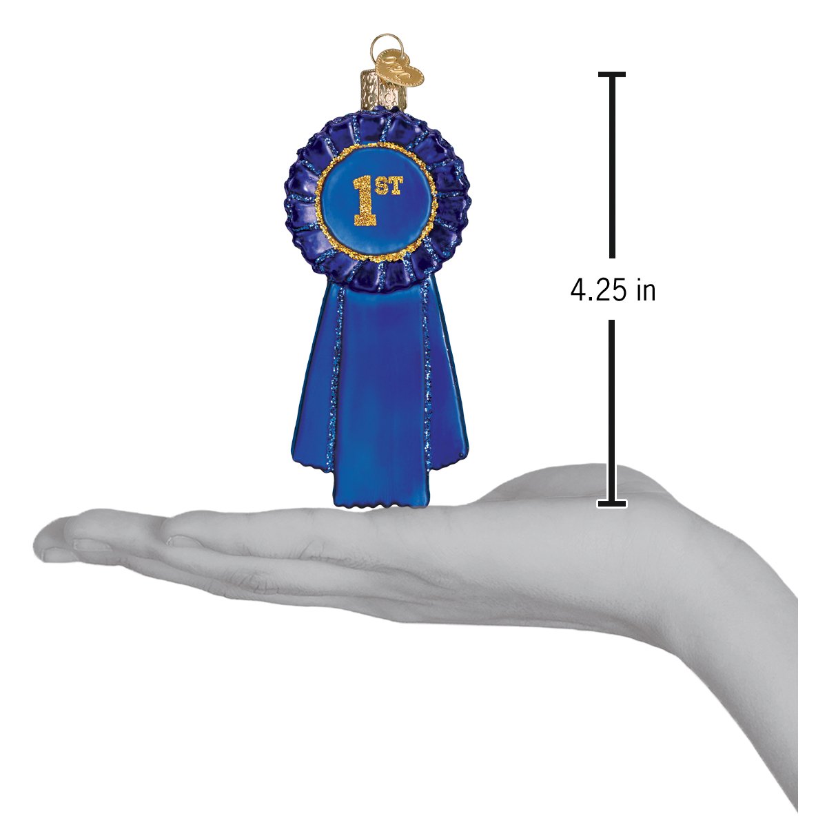 Blue Ribbon Ornament - #themonogram manor #