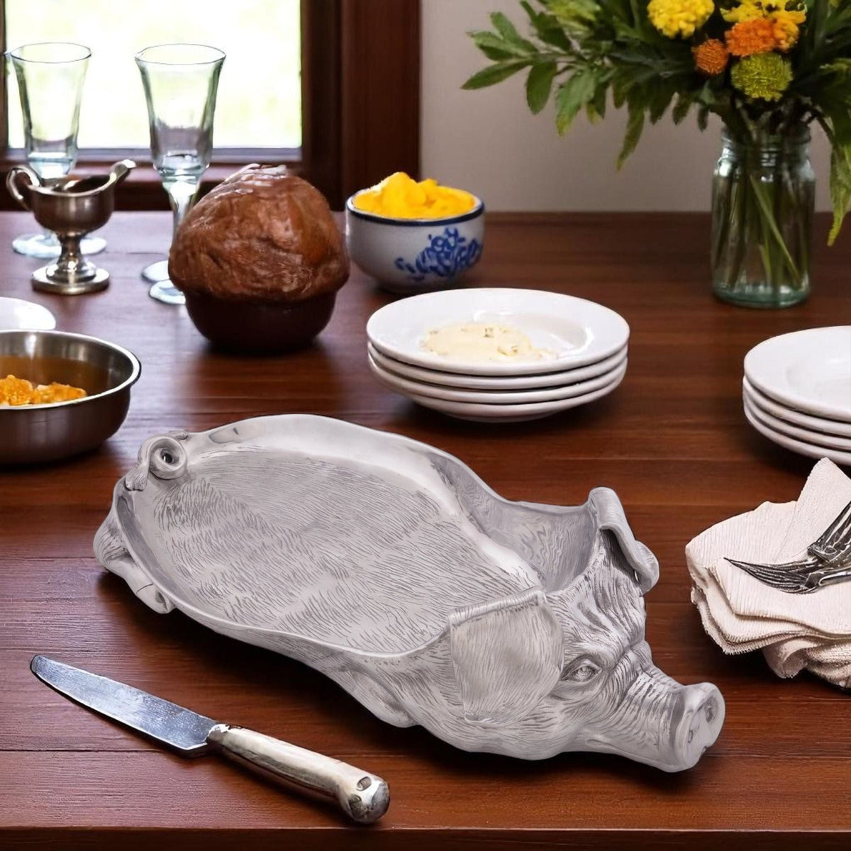 Pig Carving Tray - themonogram manor 
