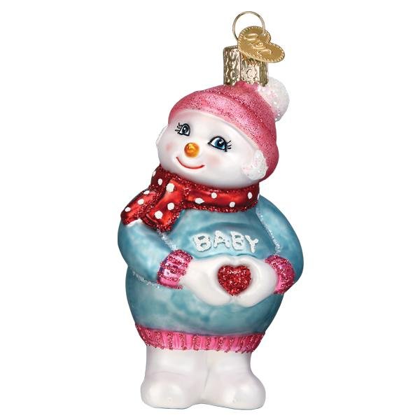 Expectant Snowlady Ornament - themonogram manor 