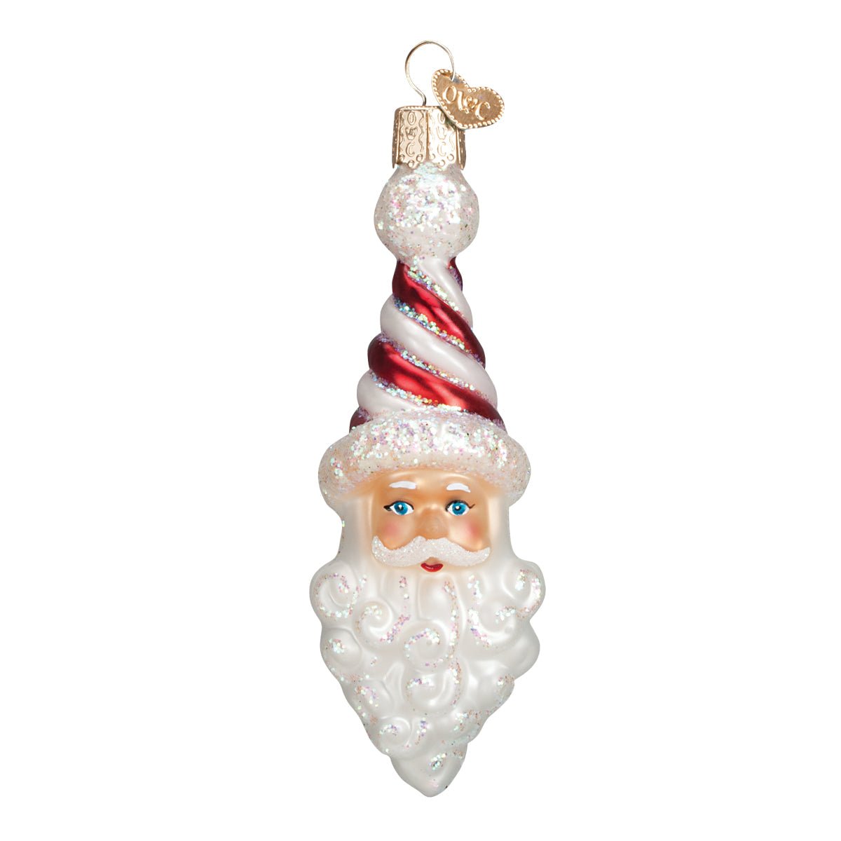 Peppermint Twist Santa Ornament - themonogram manor 