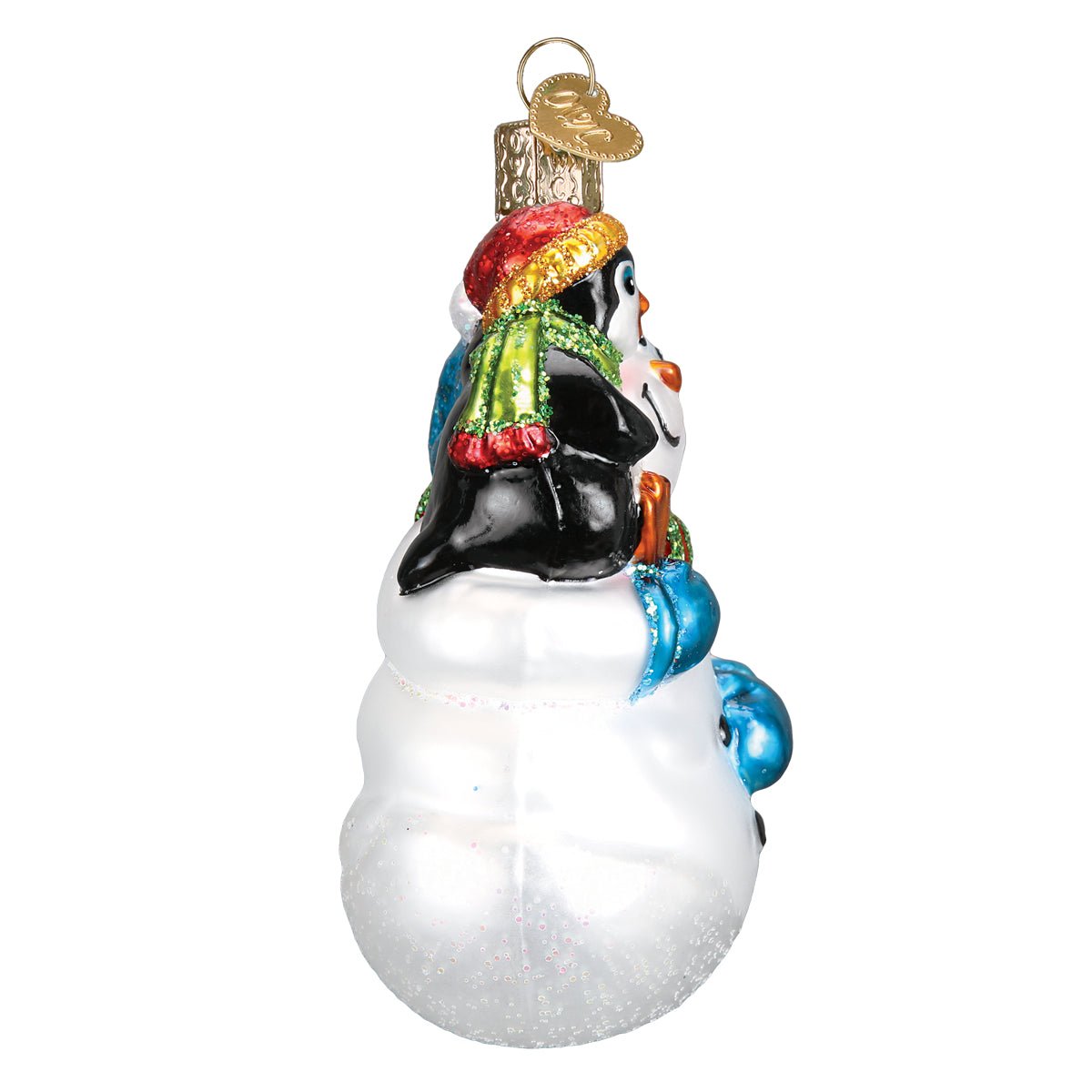 Snowman With Penguin Pal - themonogram manor 