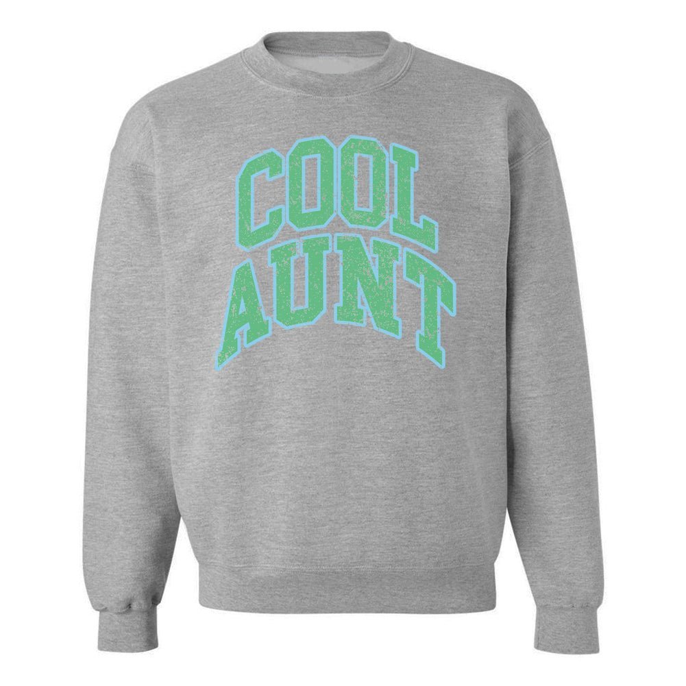 'Varsity Cool Aunt' Crewneck Sweatshirt - themonogram manor 