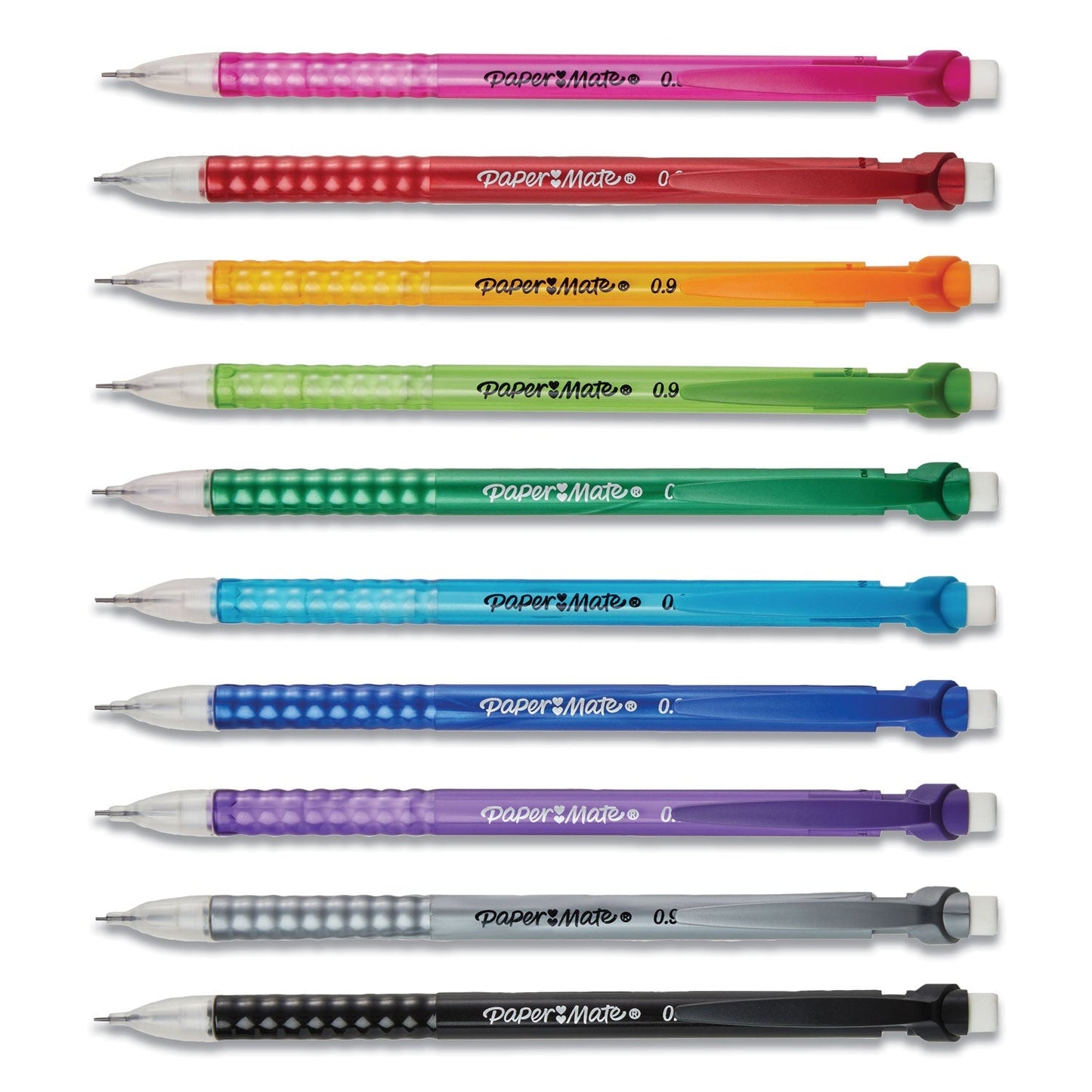 Paper Mate Write Bros Mechanical Pencil, 0.9 mm, HB (2), Black Lead, Assorted Barrel Colors, 24/Pack - themonogram manor 