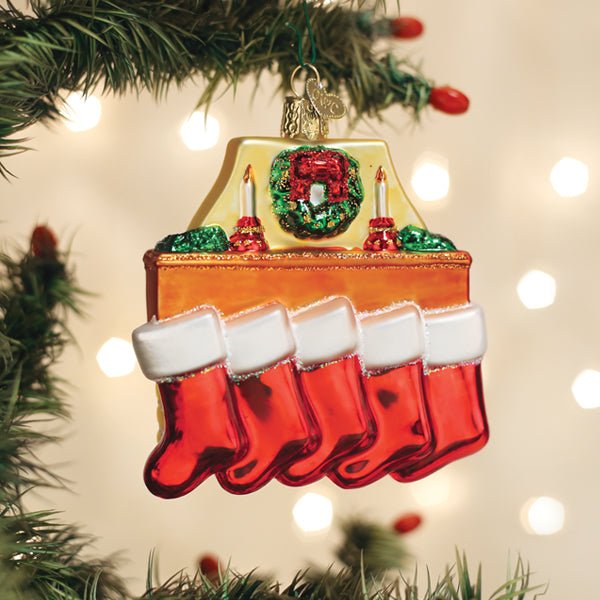 Family Of 5 Stockings Ornament - themonogram manor 