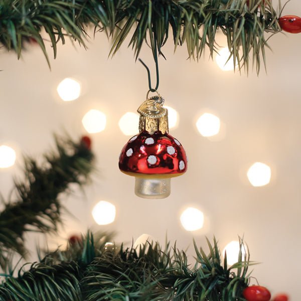 Mini Lucky Mushroom Ornament - #themonogram manor #
