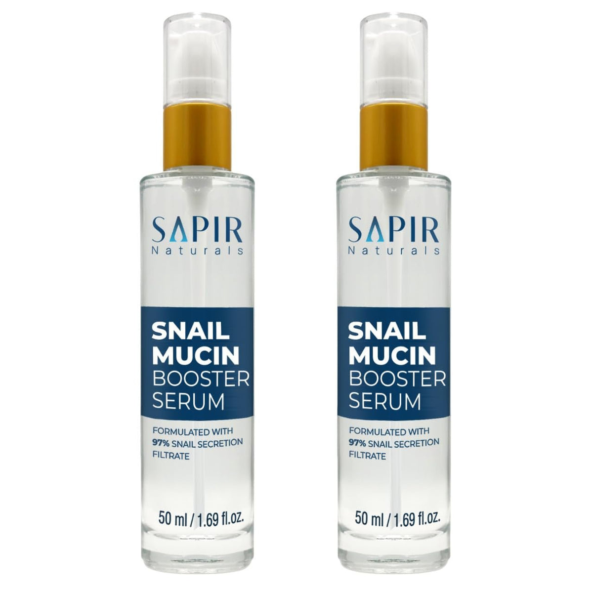 ail Mucin Serum Repair Booster Serum 50Ml - Formulated with 97% ail Secretion Filtrate - Facial Skin Care Products Face Serum for Women with Hyaluronic Acid - anti Aging Serum - (2 Pack) - themonogram manor 