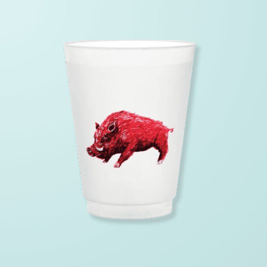 Red Hog Frosted Cups - themonogram manor 