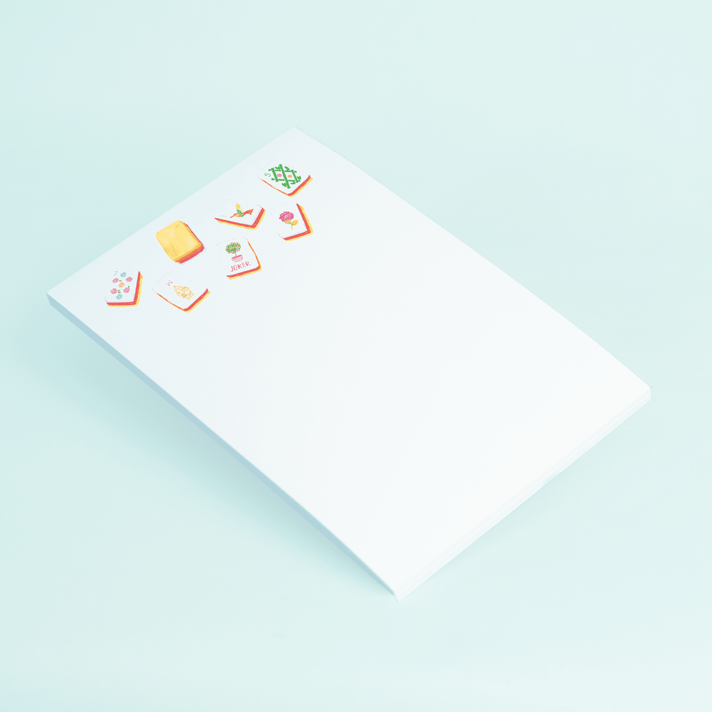 Sunset Mahjong Tiles Notepad - themonogram manor 