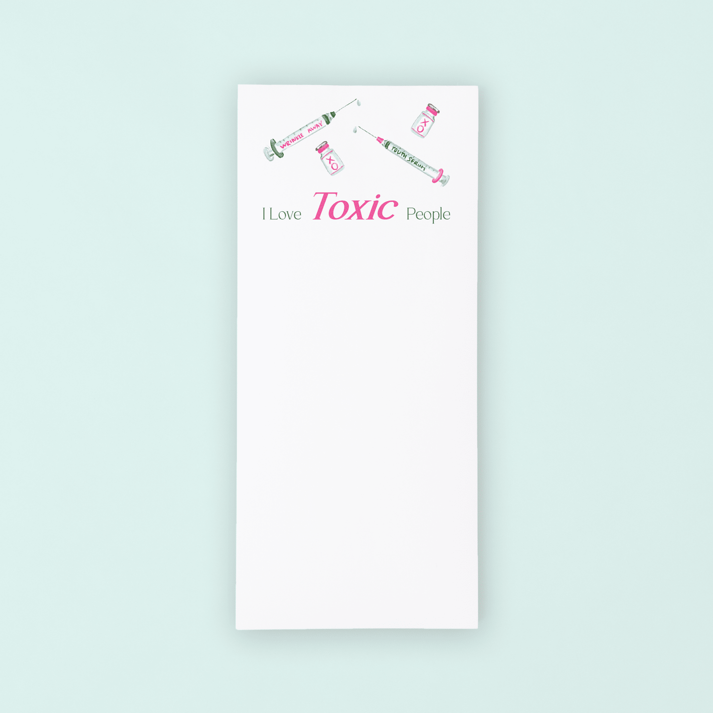 Botox Needles List Pad - themonogram manor 