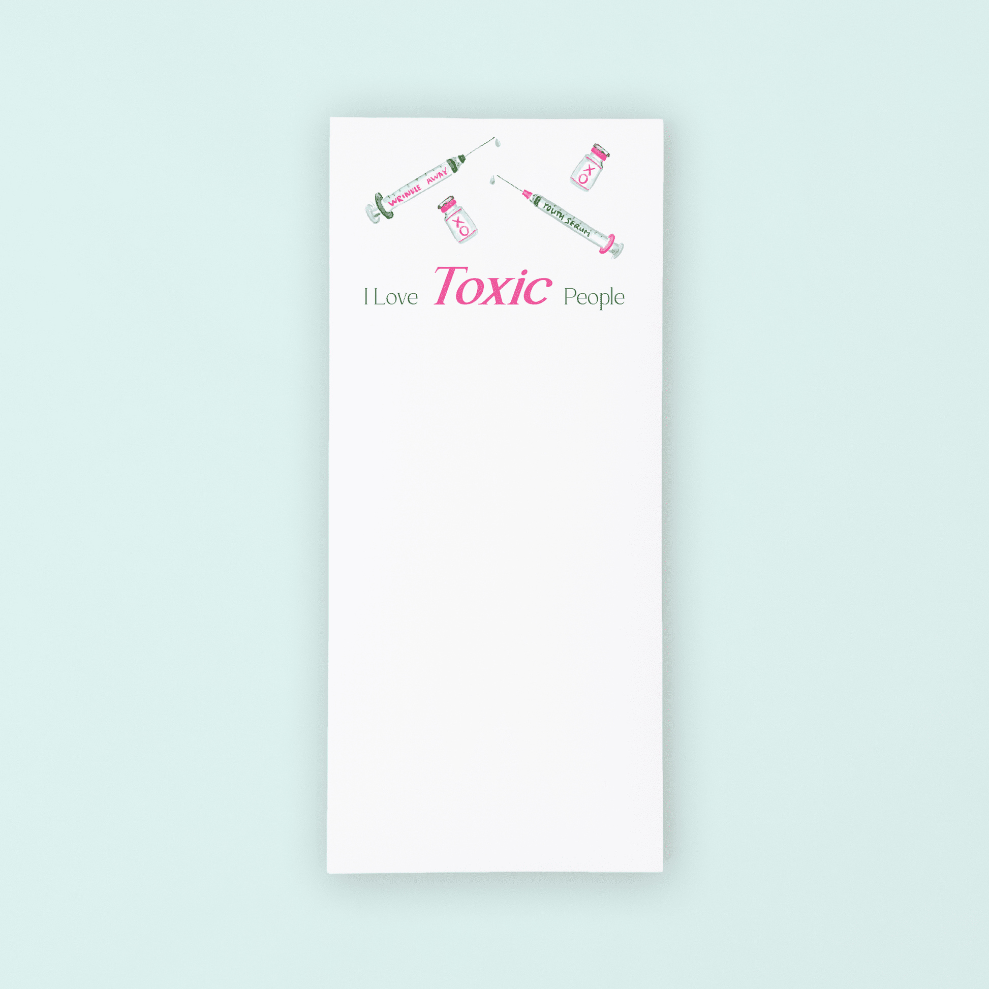 Botox Needles List Pad - themonogram manor 