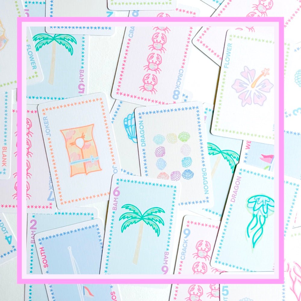 Play Away Mahjong Cards: Beach Edition - themonogram manor 