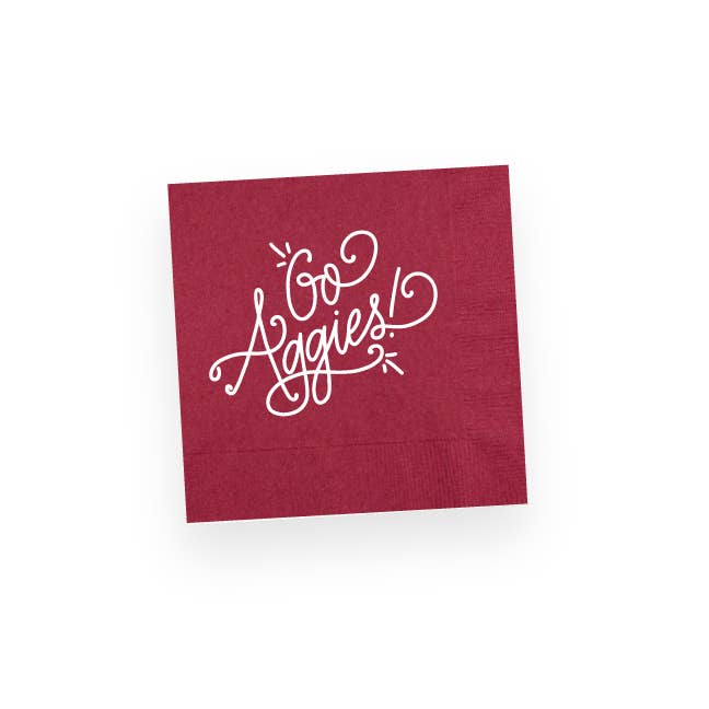 Go Aggies! | Game Day Cups & Napkins (All) - themonogram manor 