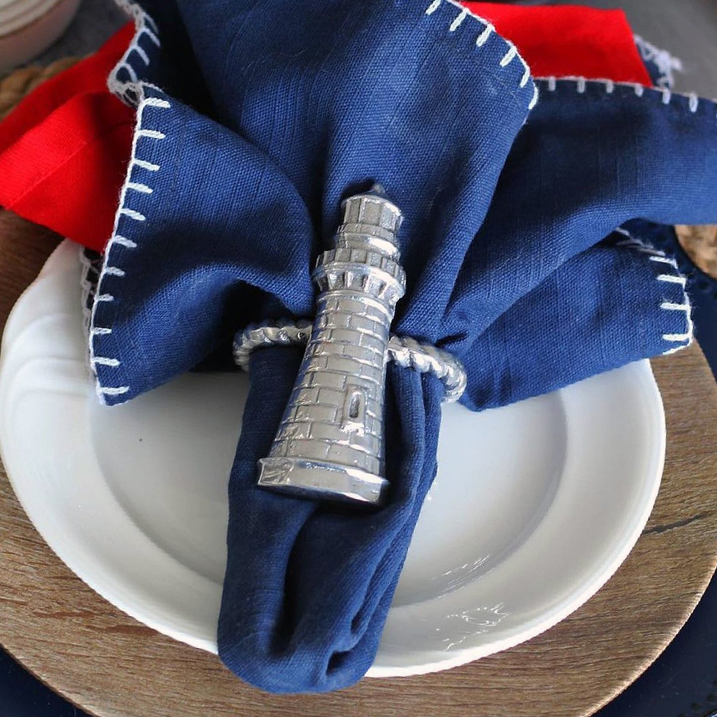 Lighthouse Napkin Rings - themonogram manor 