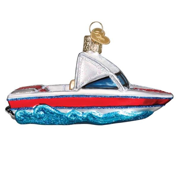 Ski Boat Ornament - #themonogram manor #