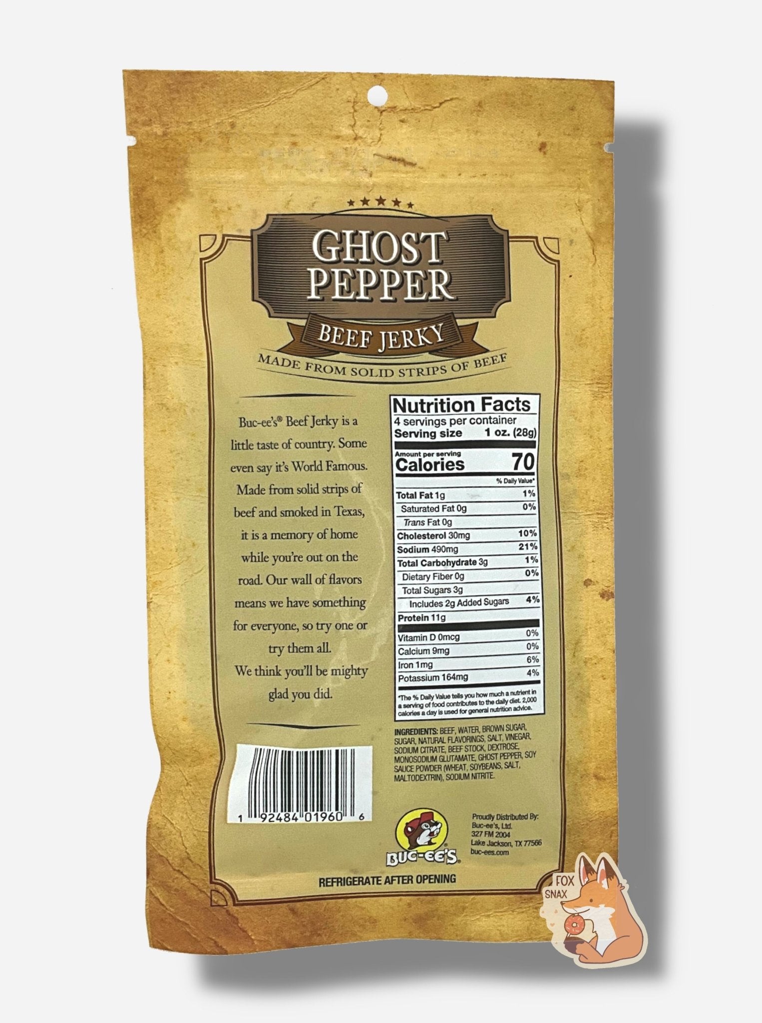 Buc - ee's Ghost Pepper Beef Jerky - themonogram manor 