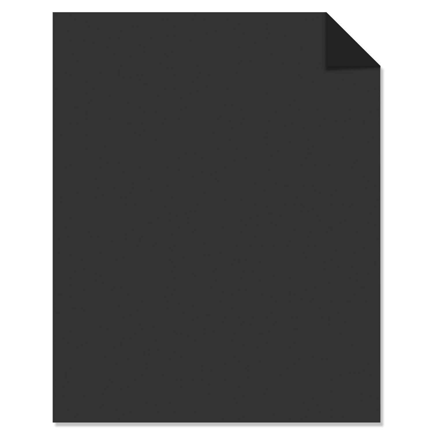 Astrobrights Color Cardstock, 65 lb Cover Weight, 8.5 x 11, Eclipse Black, 100/Pack - themonogram manor 