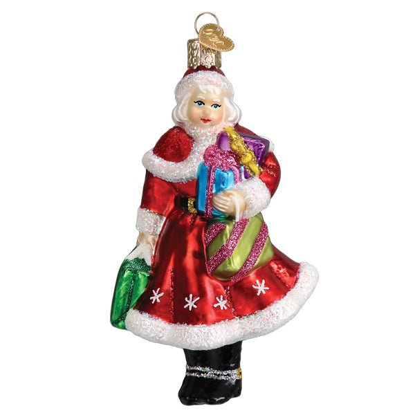 Mrs. Claus Goes Shopping Ornament - themonogram manor 
