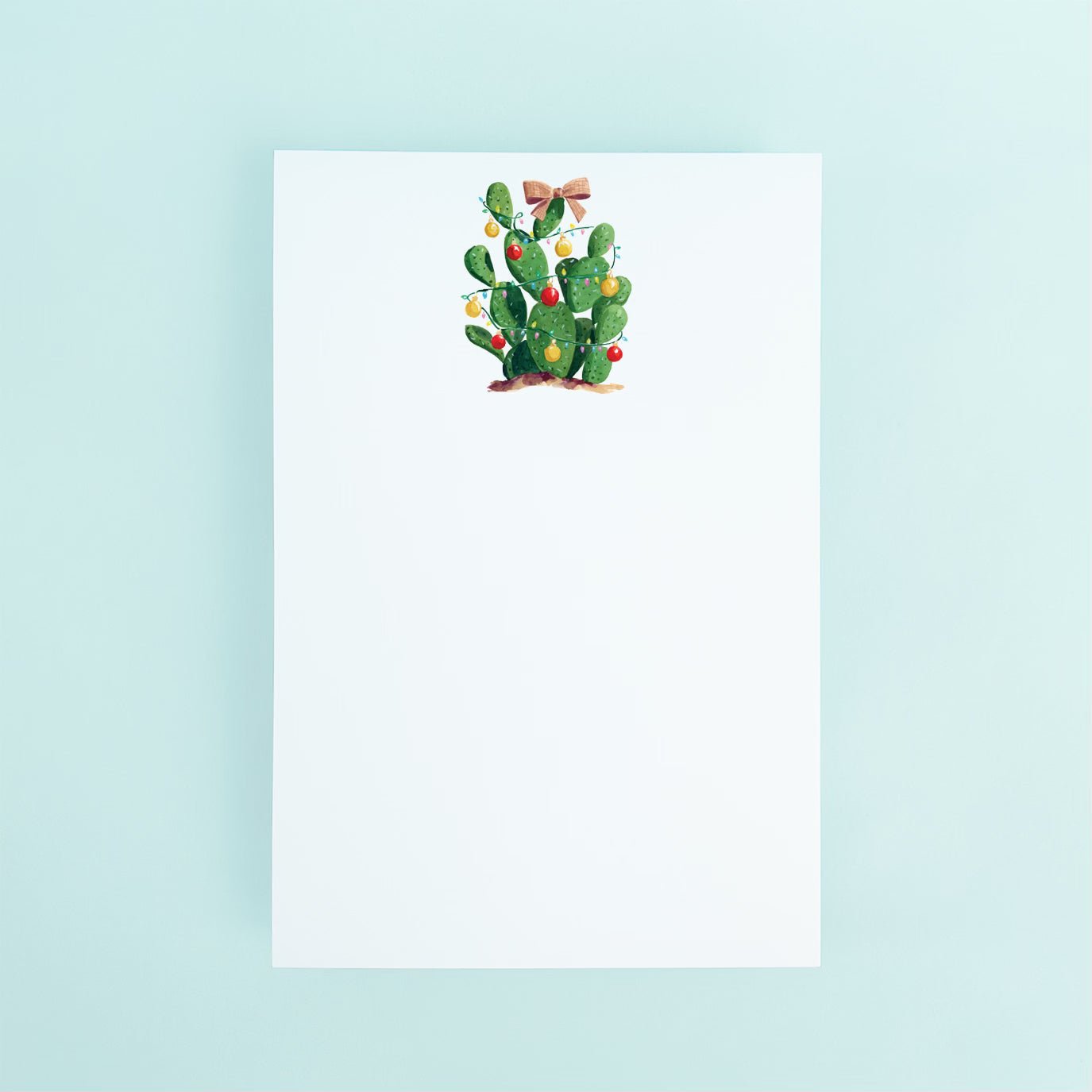 Christmas Cactus Notepad - themonogram manor 