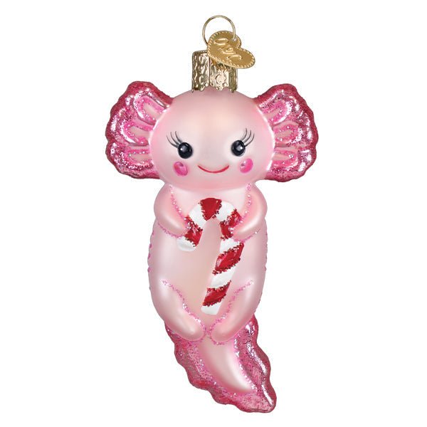 Axolotl With Candy Cane Ornament - themonogram manor 