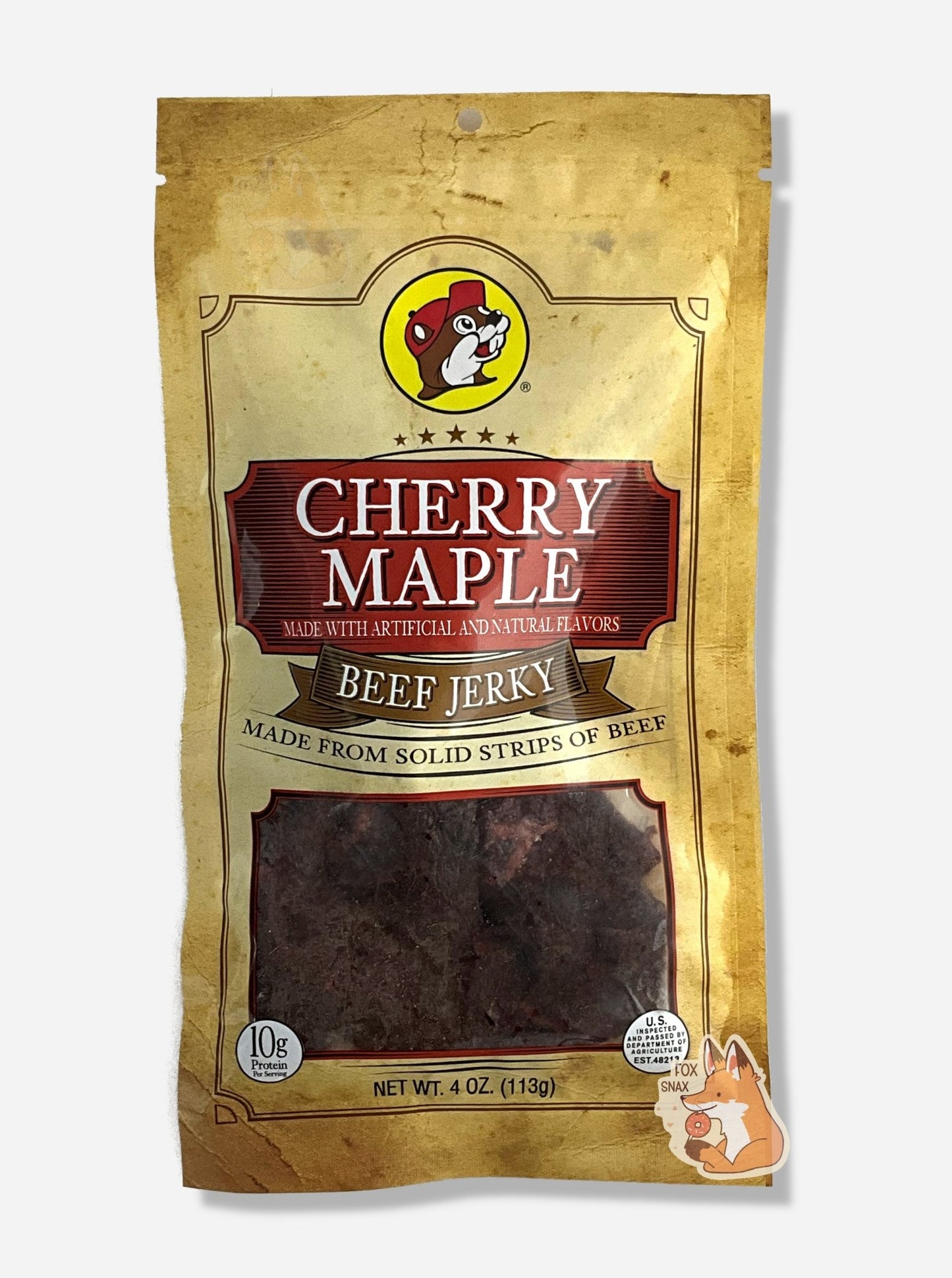 Buc - ee's Cherry Maple Beef Jerky - themonogram manor 