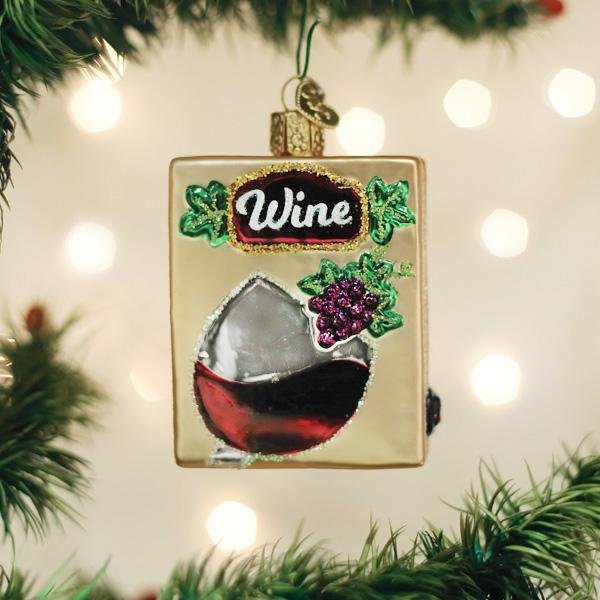 Boxed Wine Ornament - themonogram manor 