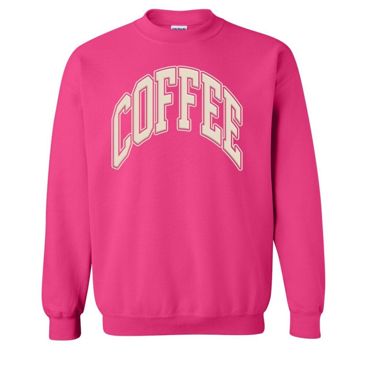 'Coffee' PUFF Crewneck Sweatshirt - themonogram manor 