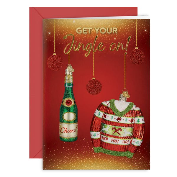 Jingle On Christmas Card - themonogram manor 