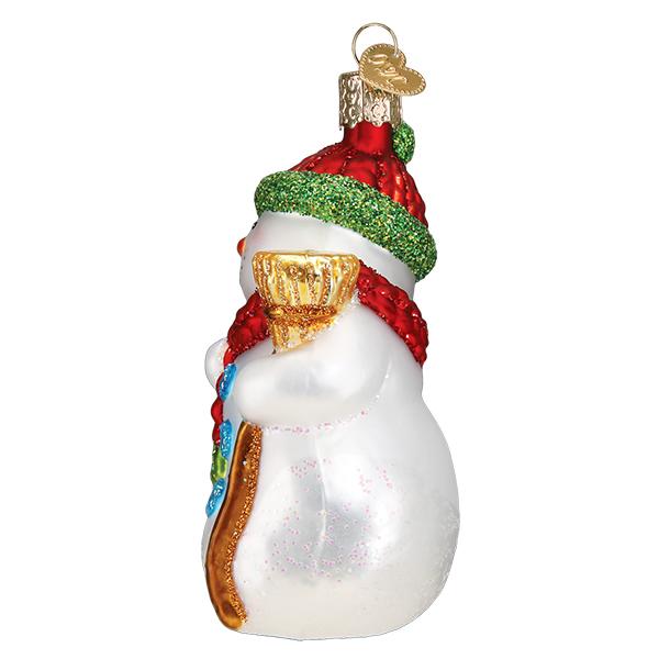 Snowman With Broom Ornament - themonogram manor 