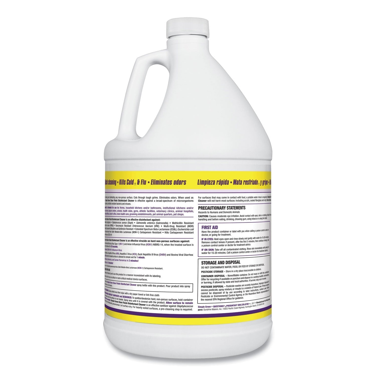 Simple Green Clean Finish Disinfectant Cleaner, 1 gal Bottle, Herbal - themonogram manor 