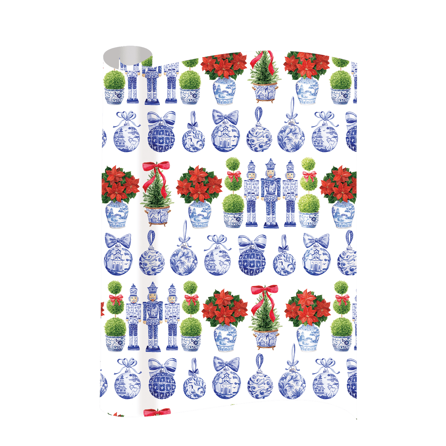 Chinoiserie Christmas Gift Wrap - themonogram manor 