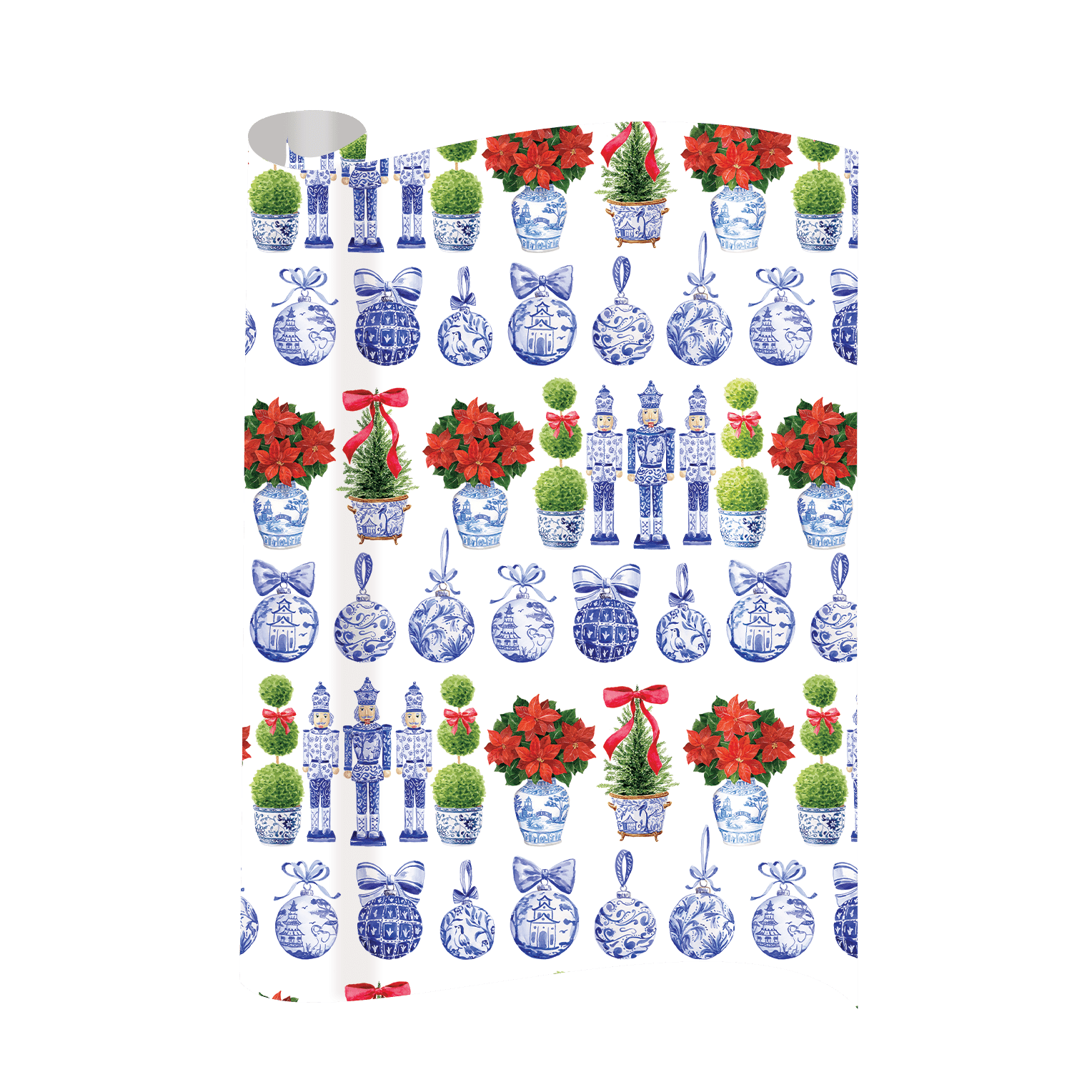 Chinoiserie Christmas Gift Wrap - themonogram manor 