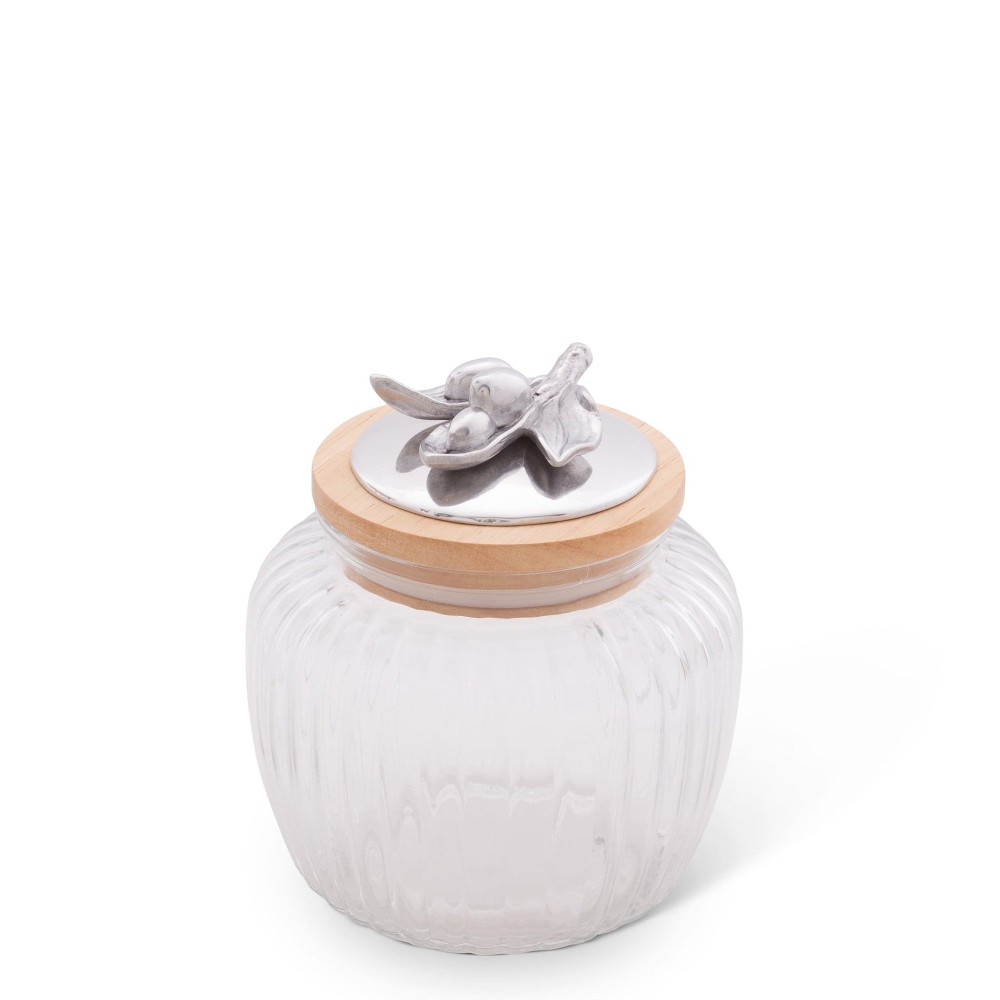 Olive Knob Glass Canisters - themonogram manor 