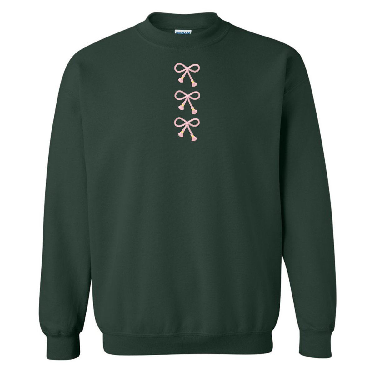 Embroidered Tasseled 'Bows' Sweatshirt - themonogram manor 