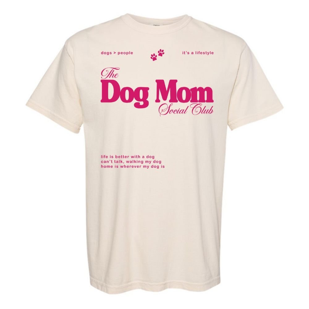 'Dog Mom Social Club' T-Shirt - themonogram manor 