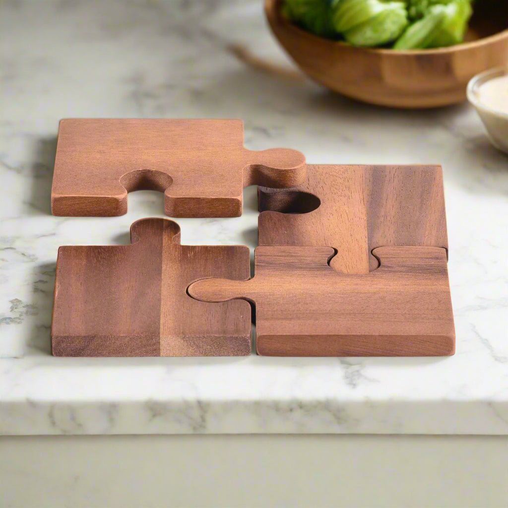 Puzzle Piece Coasters - s/4 - themonogram manor 