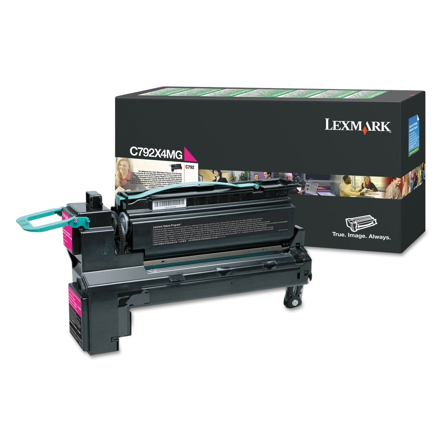 Lexmark C792X4MG Return Program Extra High - Yield Toner, 17,000 Page - Yield, Magenta - themonogram manor 
